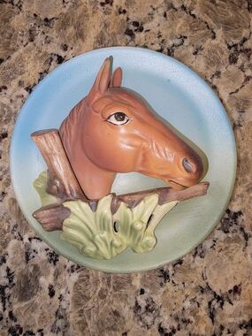 Vintage Ceramic 3D Horse Head Wall Plaque